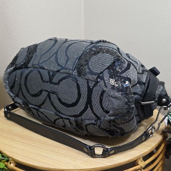 Coach Madison Sophia Op Art Sequin Satchel - Picture 8 of 16